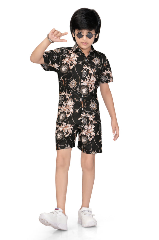 Black-Ornamental-Printed-Boys-Co-Ord-Set