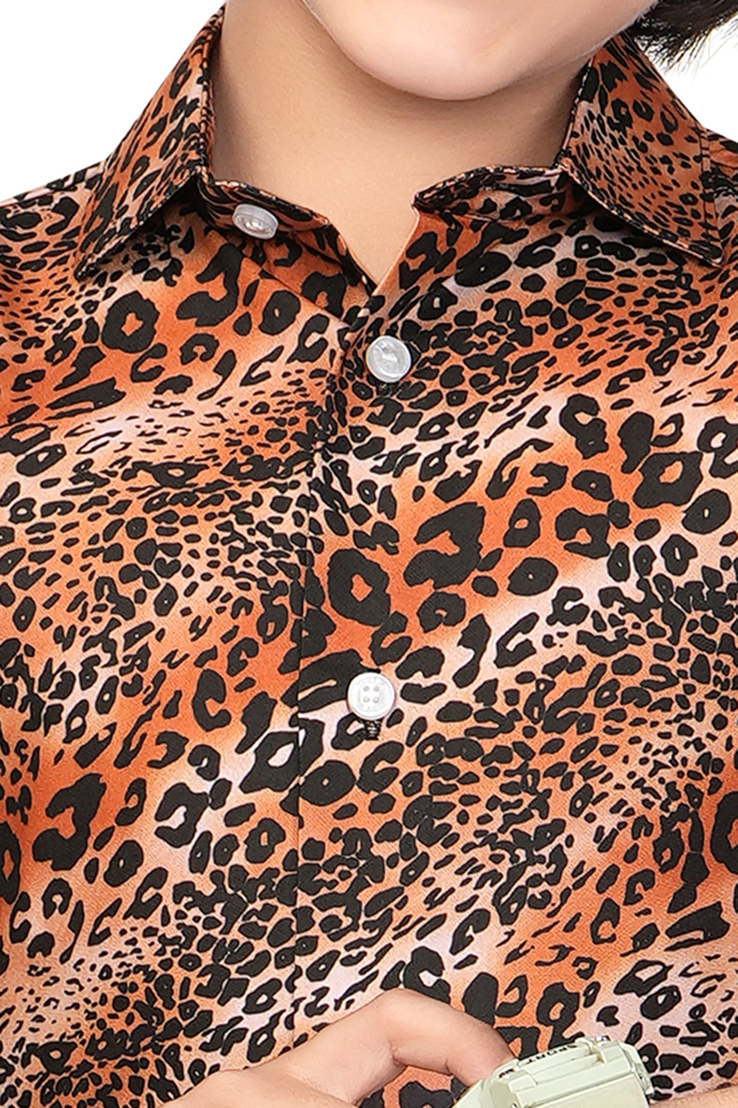 Brown-Leopard-Printed-Boys-Co-Ord-Set-ZoomView