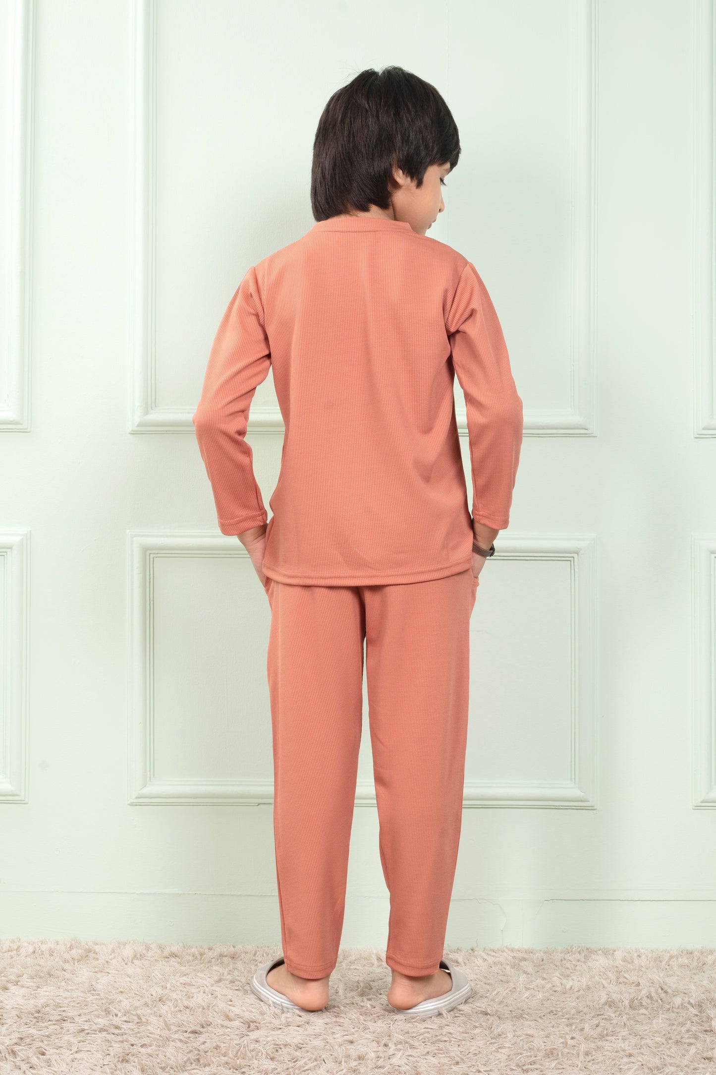 Pure Cotton Mario rib Pinch Pajama for kids