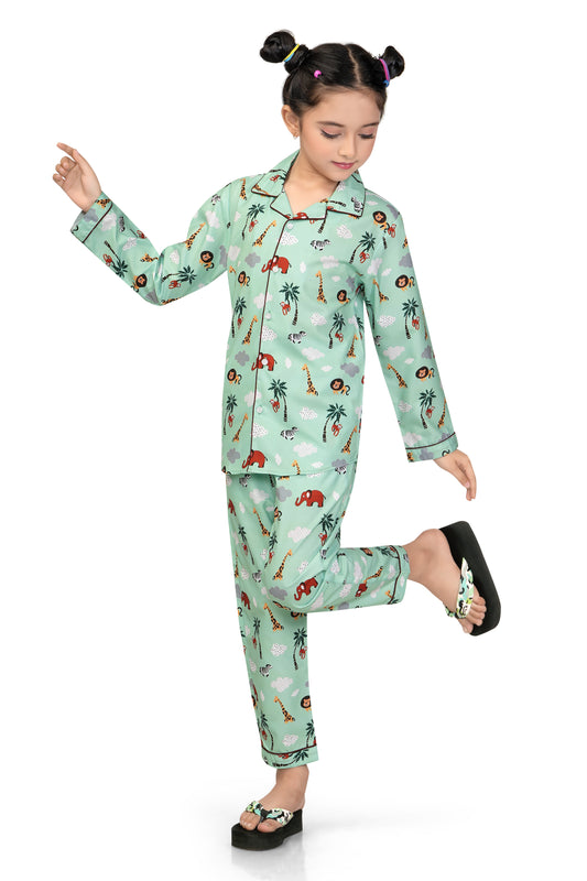 Zoo-Animals-Printed-Girl-Nightsuit-Set-FrontView