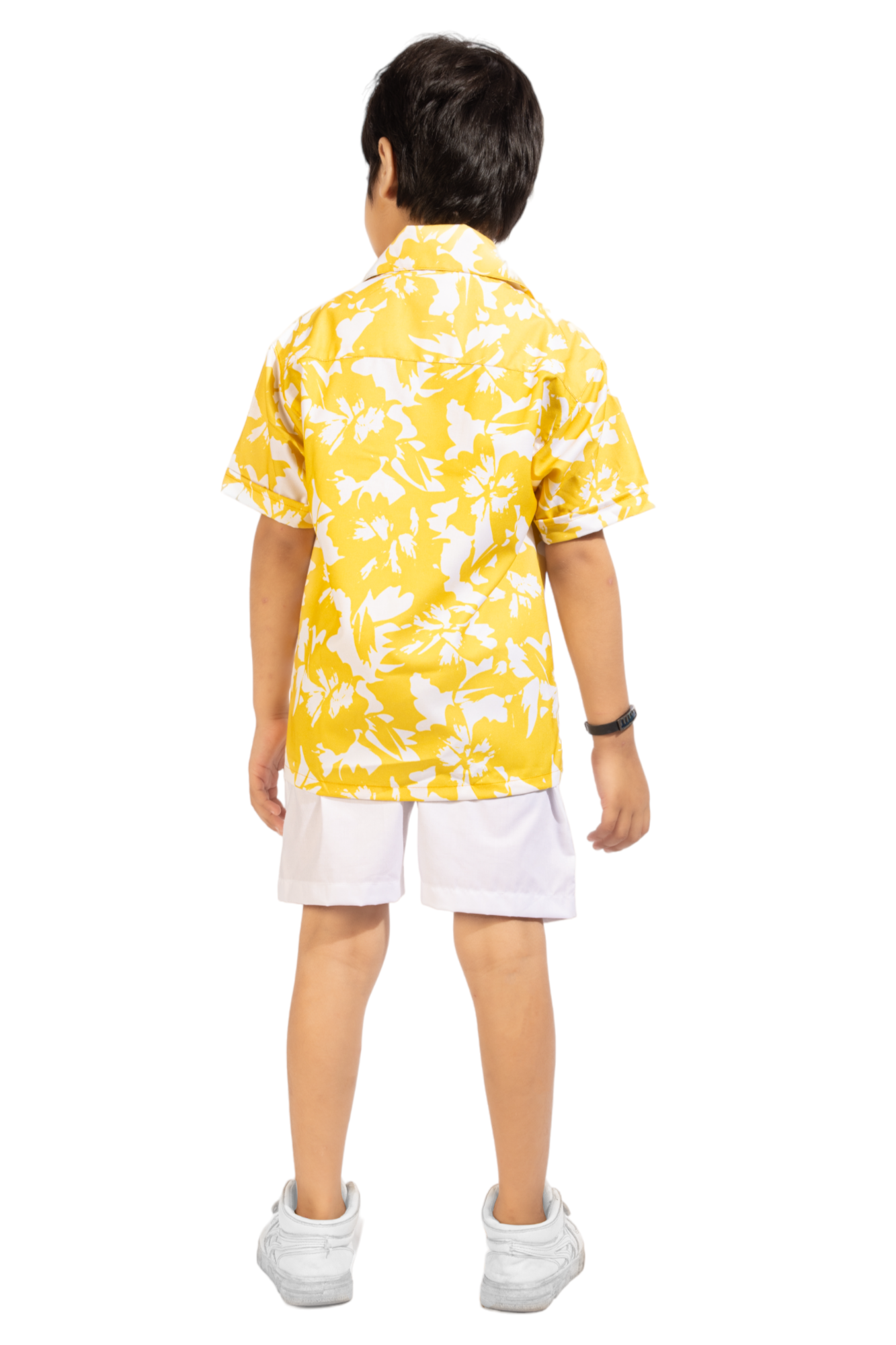 Sunshine Magic Digital printed Shirt with White solid Shorts