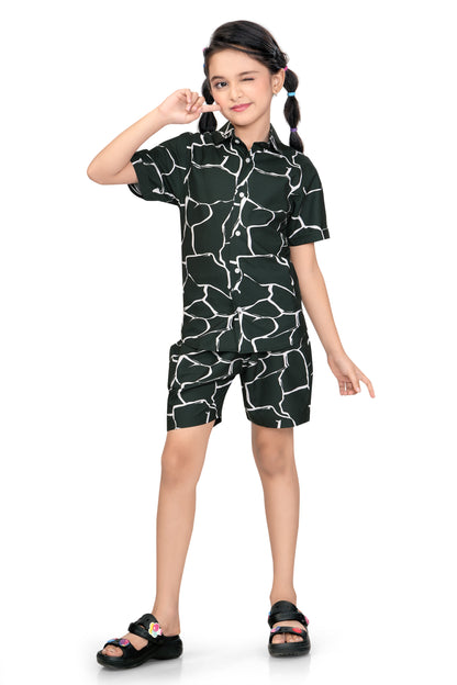Abstract-Line-Art-Printed-Girls-Cotton-Co-Ord-Set