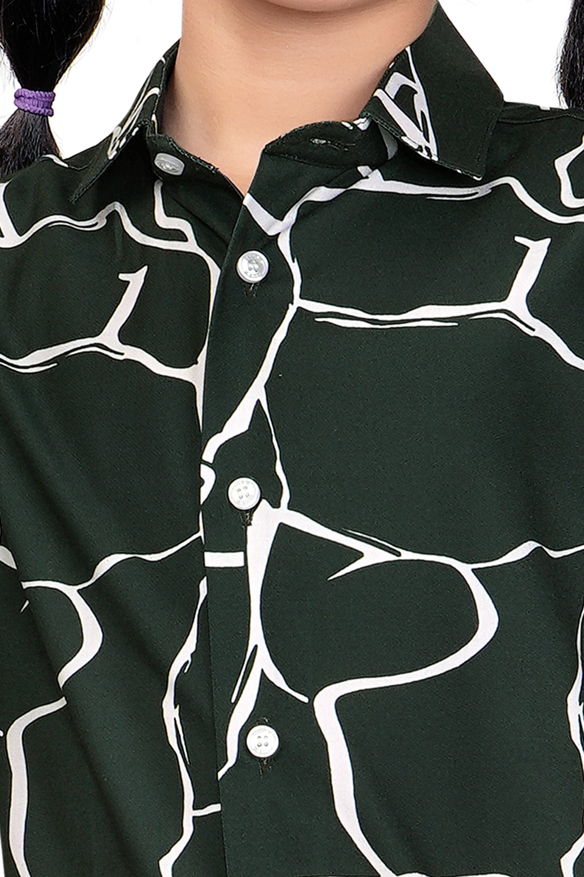 Abstract-Line-Art-Printed-Girls-Cotton-Co-Ord-Set-ZoomView