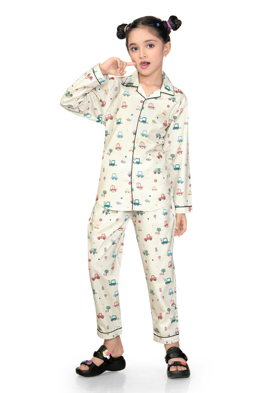Car-Printed-Girl-Cotton-Night-suit-Set-Club96