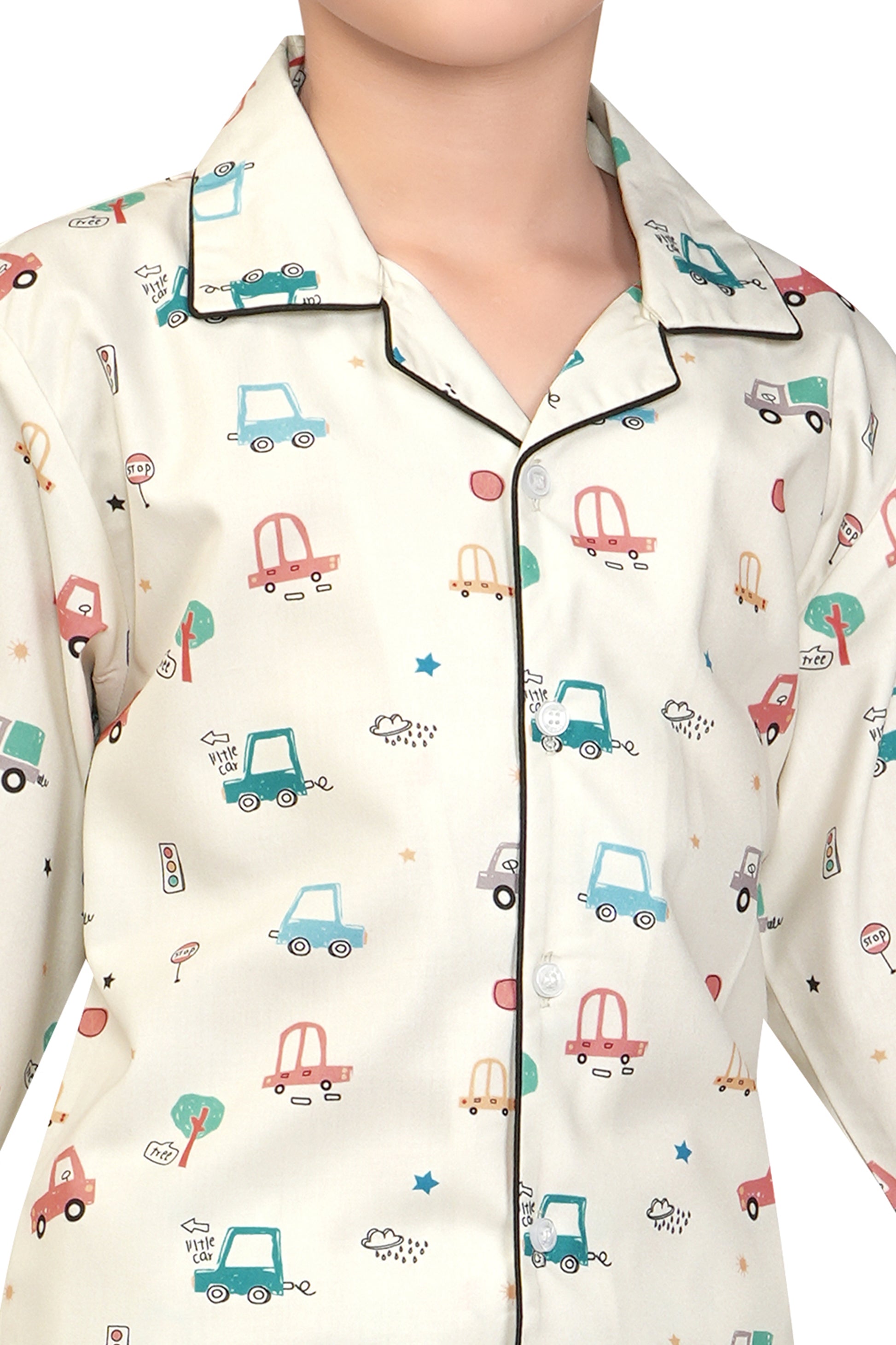 Car-Printed-Girl-Cotton-Night-suit-Set-ZoomView