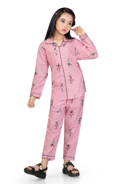 Cutie Dolls Printed Cotton Night suit set