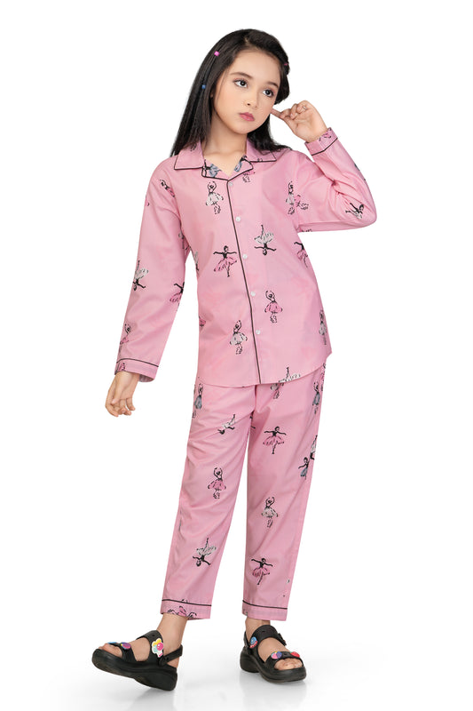 Cutie Dolls Printed Cotton Night suit set