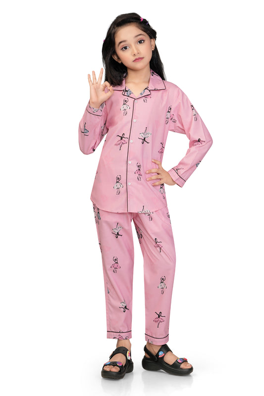 Cutie Dolls Printed Cotton Night suit set