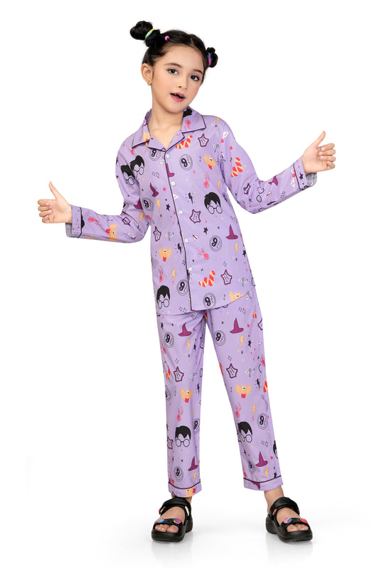 Lavender-Harry-Potter-Printed-Night-Suit-Set-Club96