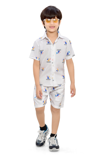 Vacation Mood Printed Cord Set for Boys