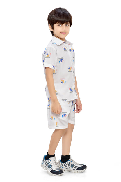 Vacation Mood Printed Cord Set for Boys