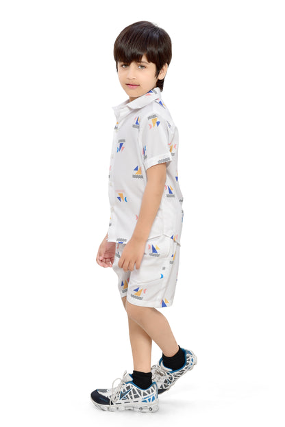 Vacation Mood Printed Cord Set for Boys