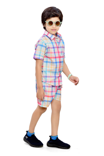 Unique Lining Printed Cord Set for Boys