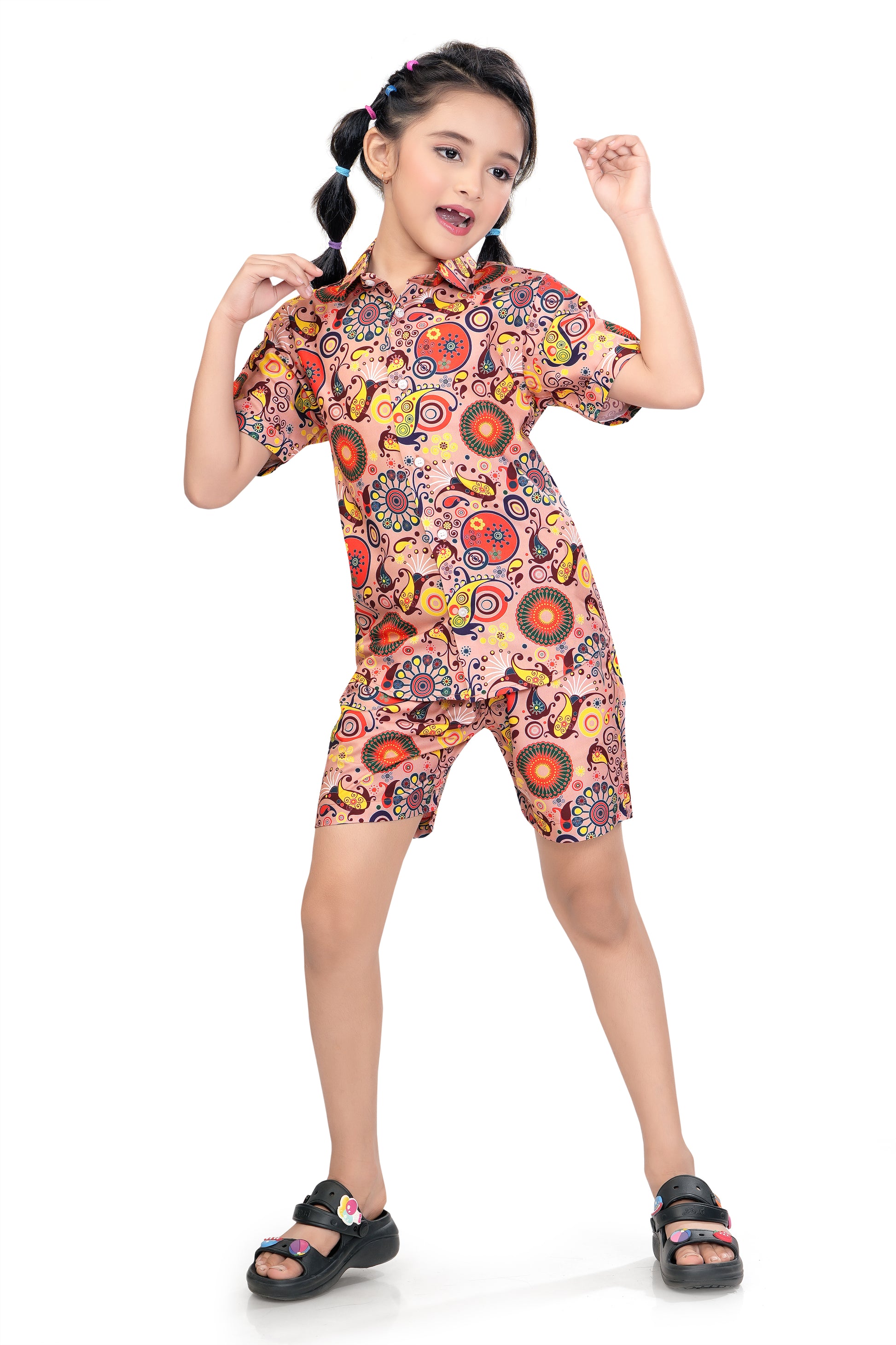 Mandala-Fusion-Printed-Girls-Cotton-Co-Ord-Set-FrontView