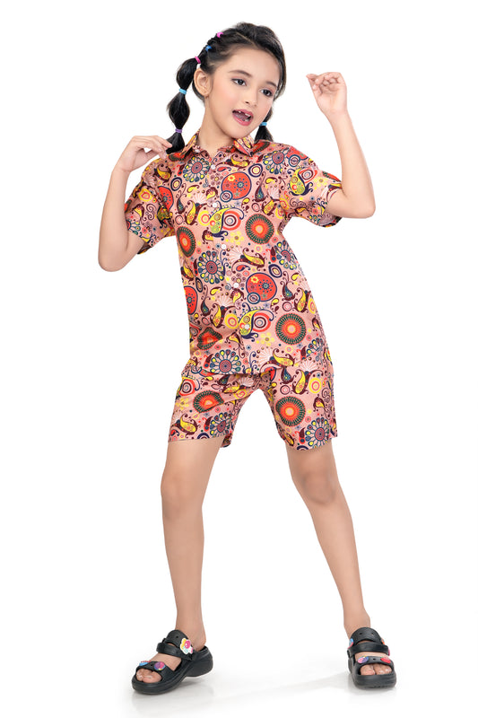 Mandala-Fusion-Printed-Girls-Cotton-Co-Ord-Set-FrontView