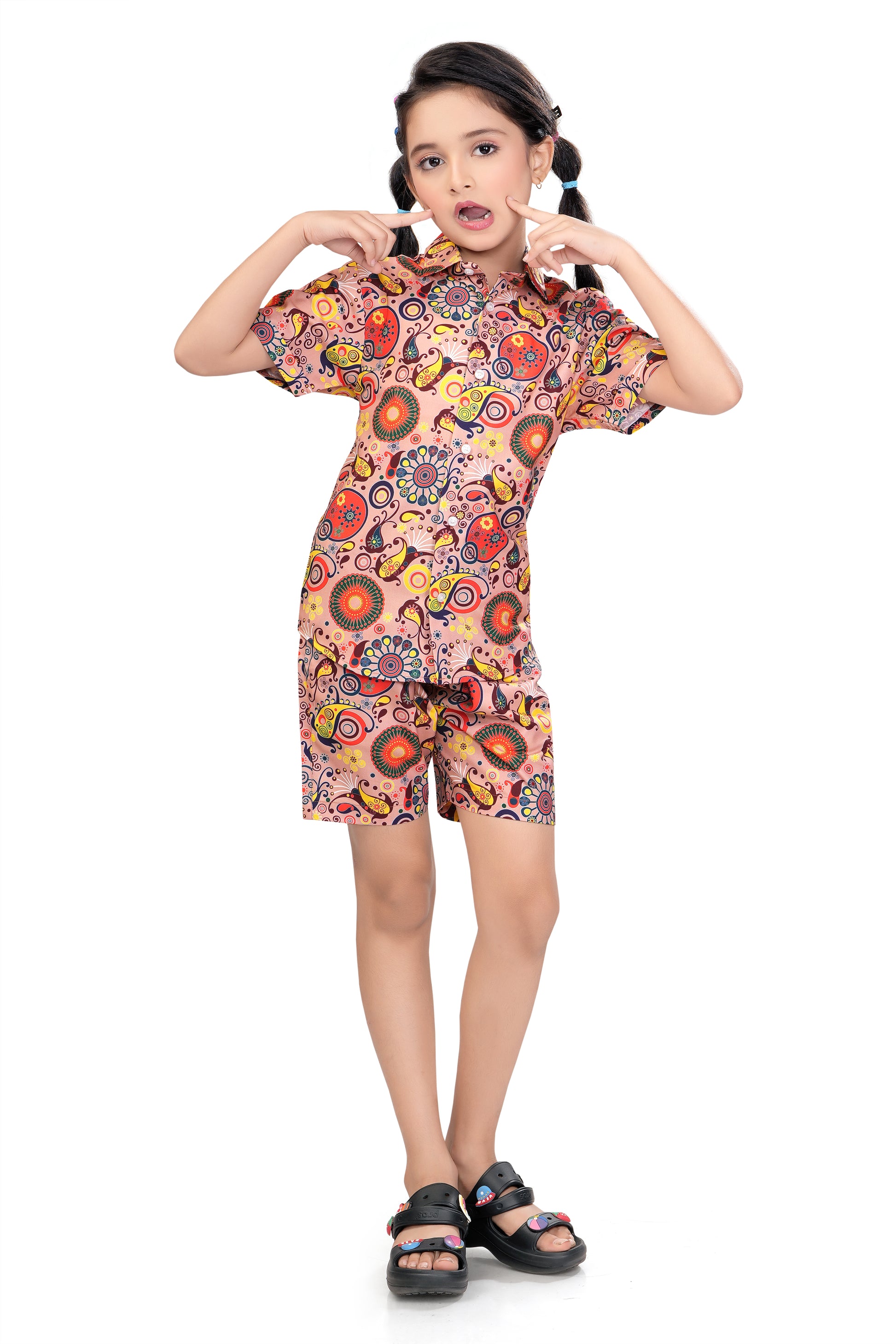 Mandala-Fusion-Printed-Girls-Cotton-Co-Ord