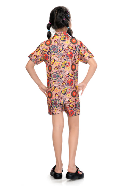 Mandala-Fusion-Printed-Girls-Cotton-Co-Ord-Set-BackView