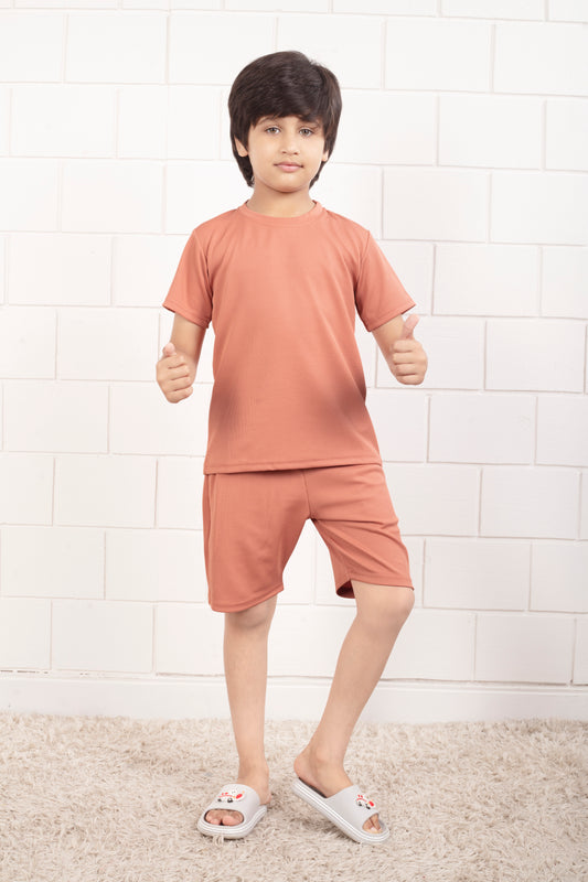 Pure_Cotton_Mario_rib_Pinch_shorts_and_t_shirt_set-FrontView