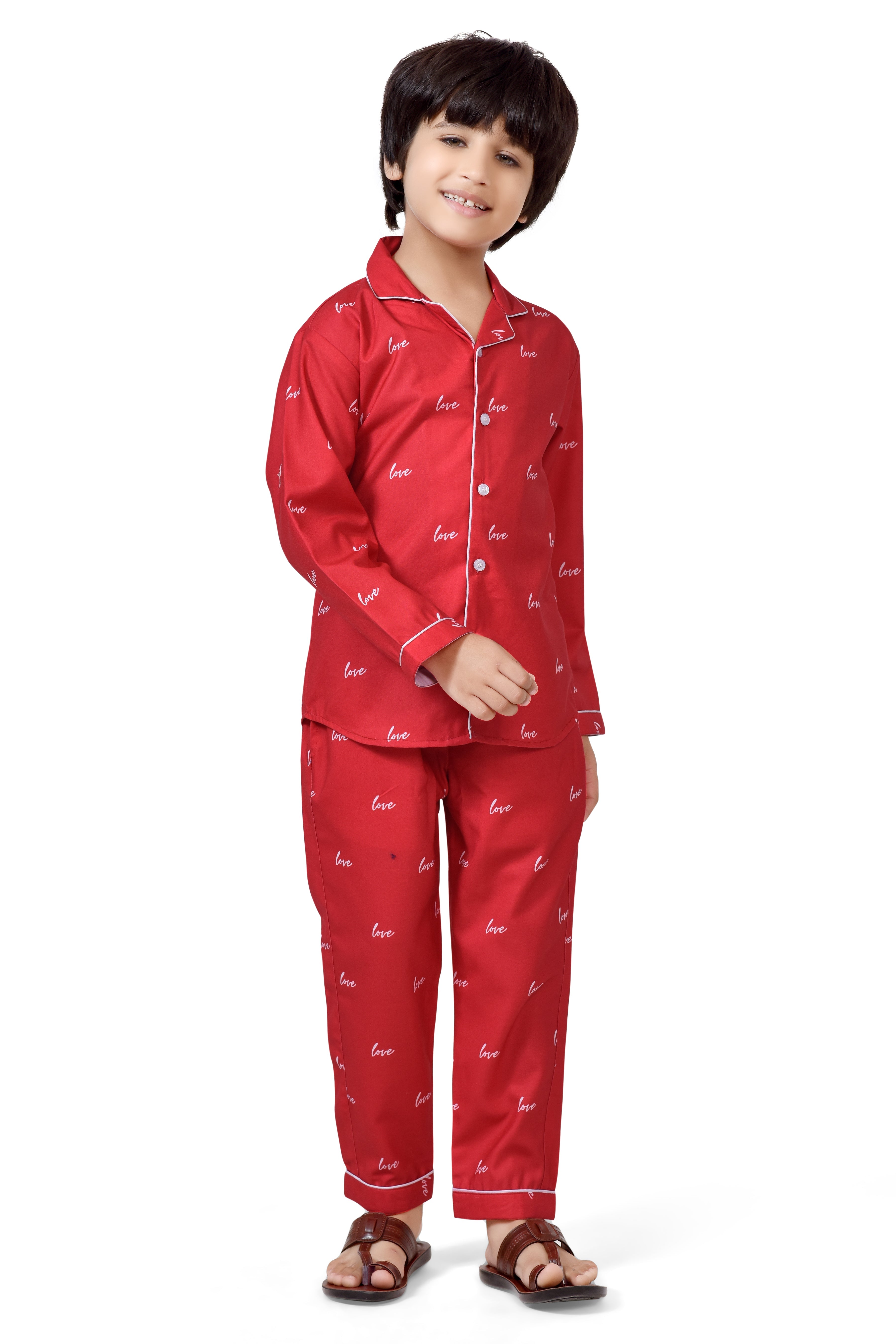 Buy Stylish Red Night Suits Online Kids Night Dresses Club96