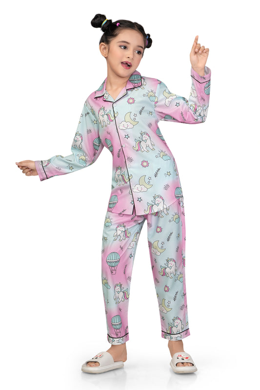 Unicorn-Printed-Cotton-Girl-Nightsuit-Set-Club96
