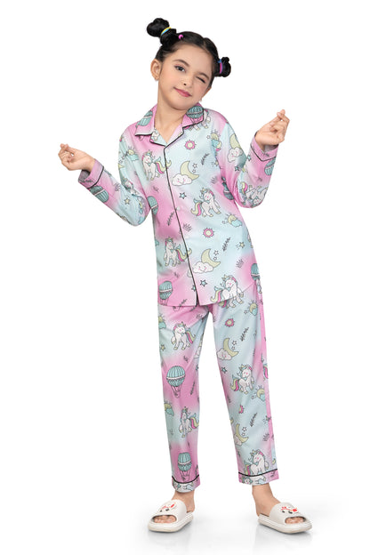 Unicorn-Printed-Cotton-Girl-Nightsuit-Set-Stylish