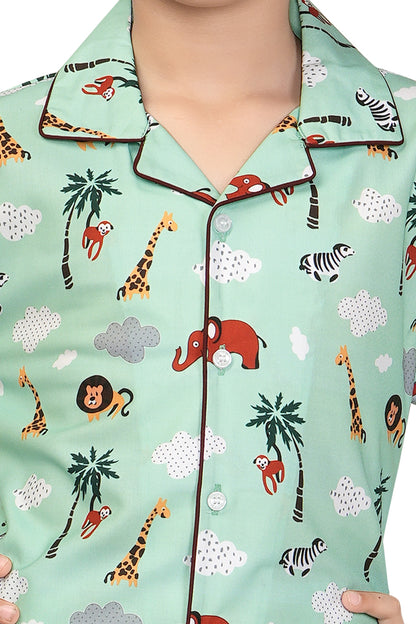 Zoo-Animals-Printed-Girl-Nightsuit-Set-ZoomView
