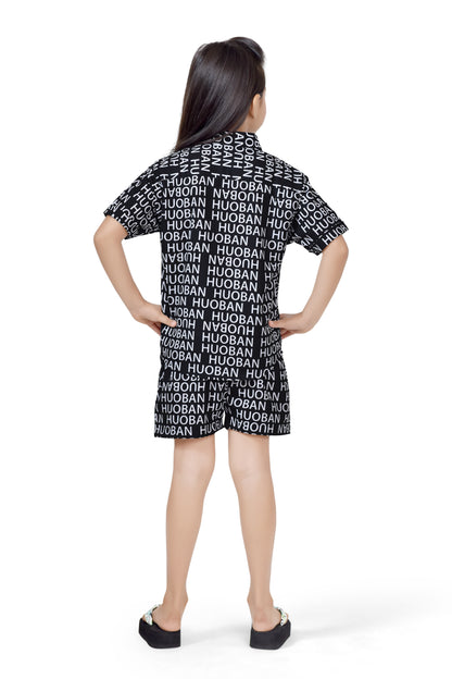 Alphabet Printed Co-ord Set for Girls